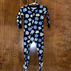1-Piece Monster 100% Snug Fit Cotton Footie PJs